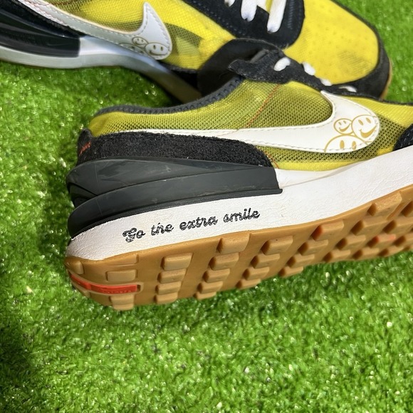Youth Size 7 Nike Running Shoes Waffle Debut Yellow "go The Extra Smile" - Picture 10 of 12